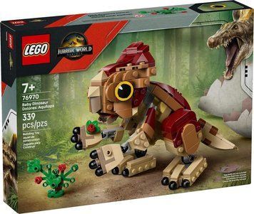 LEGO 76970 Динозаврик Долорес: Аквілопс з серії Jurassic World &mdash; фігурка динозавра та рослина з квітами.