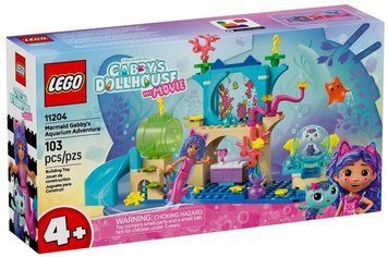 LEGO Gabby's Dollhouse 11204 &mdash; Акваріумні пригоди русалоньки Ґаббі, конструктор для дітей 4+
