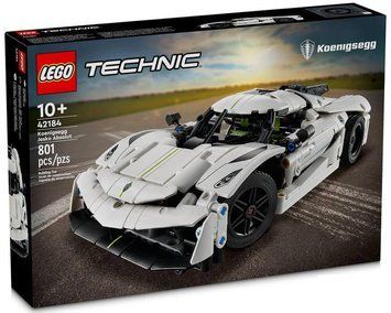 LEGO Technic 42184 &mdash; Koenigsegg Jesko Absolut White, гіперкар з двигуном V8