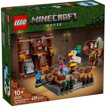 LEGO Minecraft 21272 Бійцівський ринг у лісовому маєтку &mdash; набір із фігурками, рингом і фасадом будівлі