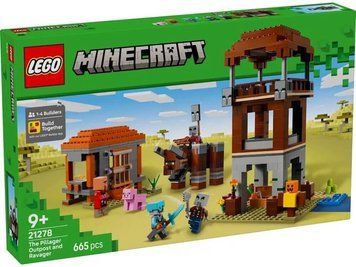 LEGO Minecraft 21278 Аванпост розбійників &mdash; набір зі спустошувачем, мобами та функцією атаки