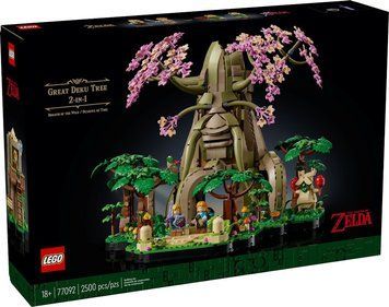LEGO 77092 Велике дерево Деку &mdash; набір 2-в-1 із мініфігурками Лінка та Зельди, мечем і щитом