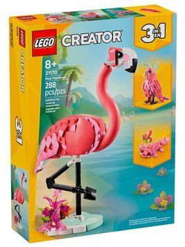 LEGO Creator 31170 &mdash; Дикі тварини: рожевий фламінго, набір 3-в-1 (288 деталей)
