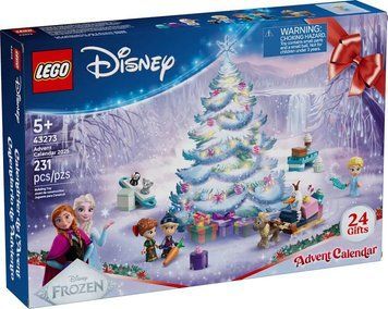 LEGO Disney 43273 &mdash; Адвент календар 2025, набір із 24 сюрпризами та персонажами &laquo;Крижаного серця&raquo;