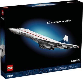LEGO Icons Конкорд 10318 &mdash; модель літака на підставці