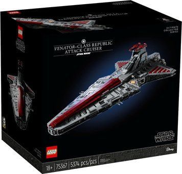 LEGO Star Wars 75367 &mdash; UCS Зоряний крейсер Республіки Венатор, 5374 деталі, колекційний набір UCS з мініфігурками